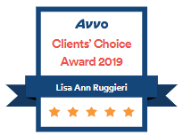 Avvo Client's choice Award 2019 Lisa Ann Ruggieri 5 stars